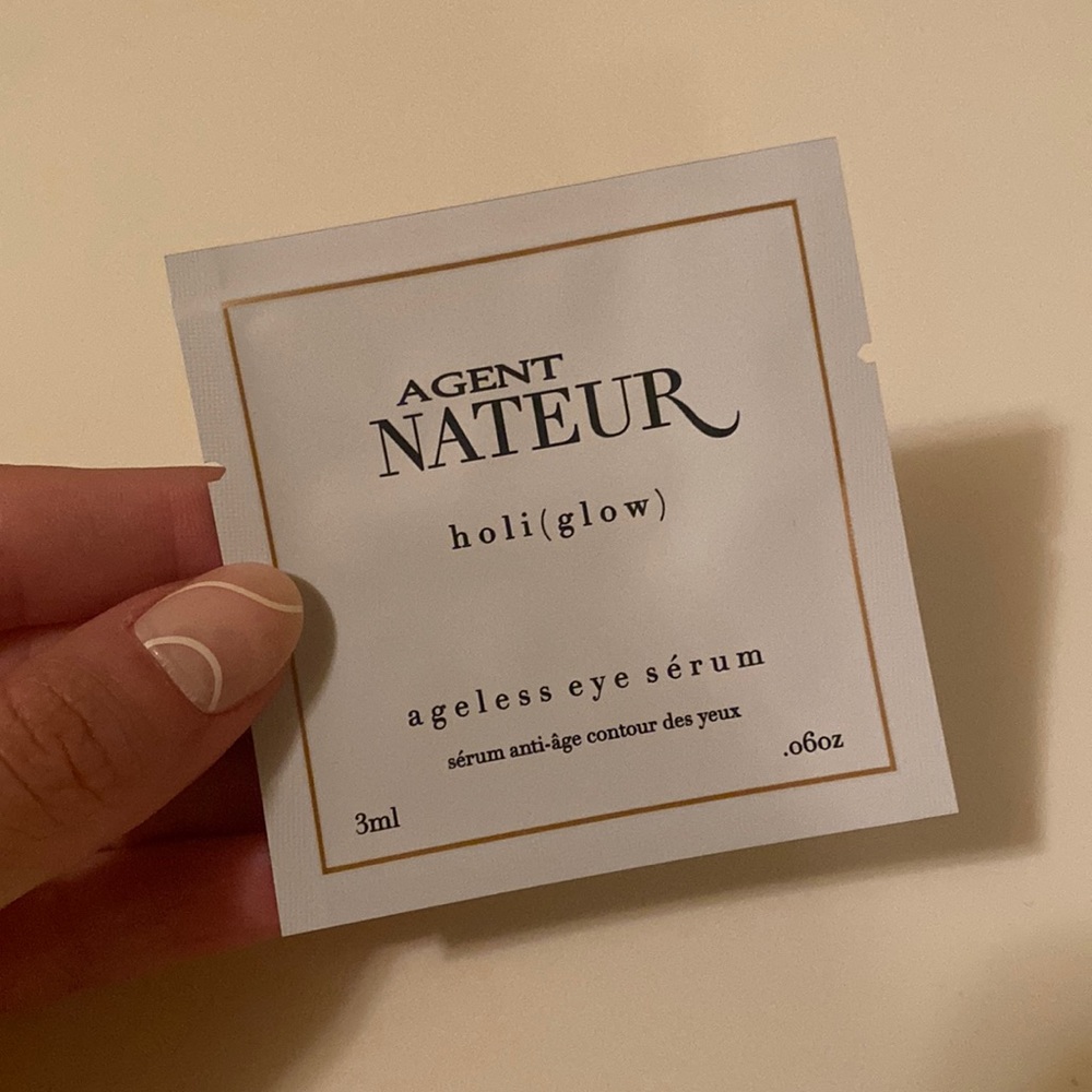 NWT Agent Nateur Holi (Glow) Ageless Eye Serum Sample Packet 3ml .06 Oz